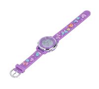 TOPINCN Montre LED pour Enfants, Montre de Sport Numérique de Dessin animé avec Réveil et Chronomètre, Montre-Bracelet électrique étanche pour Enfants avec Rétro-éclairage pour Garçons et (Violet