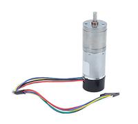 TOPINCN Moteur à Engrenages CC 25GA, Forte capacité de Charge, Moteur à Boîte de Vitesses à Faible Régime pour Véhicules Intelligents à Deux Roues à Auto-équilibrage, Alliage de Zinc (26RPM)