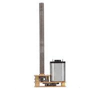 TOPINCN Moteur à Engrenages CC Moteur de Réduction de Grand Moment de Force pour Ascenseurs, Bras Mécaniques, Jouets électriques Convient pour à Engrenages N20 à Filetage CC 6 V/12 V Arbre M4 X 55