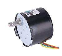 TOPINCN Moteur Synchrone à Aimant Permanent Stable et Durable pour Machine à Coller des Instruments AC220V 10W 0,5a 2.5 Tr/min pour L'automatisation (2,5 tours)