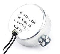 TOPINCN Moteur Synchrone de Micro-Ondes Electrique Adapté au Moteur de Table Remplacement Plateau Tournante de Moteur de Synchron Rond 4W CW/CCW 220-240V(0.8-1RPM)