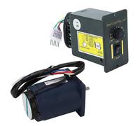 TOPINCN Motoréducteur de Haute qualité, Couple 6W, Moteur Réversible avec Vitesse Variable et Contrôleur de Vitesse AC220V, Idéal pour Robot de Balayage, Machine de Découpe (2800R par minute (10 à