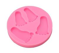 TOPINCN Moule 3D pour Pied de bébé, Moule en Silicone pour Fondant et Décoration de Gâteaux, Résistant à la Chaleur, Idéal pour la Pâtisserie (chocolat, Bonbons, etc.).