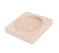 TOPINCN Moule à Biscuits en Bois, Moule de Cuisson à Motif 3D pour Pâte, Chocolat, Fondant, Argile, Finition à la Cire D'abeille Alimentaire, Idéal pour les Décorations de Fêtes,