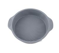 TOPINCN Moule à gâteau rond en silicone de forme ronde - Moule à gâteau anti-adhésif pour four - Accessoires de pâtisserie - 22,9 cm (gris)