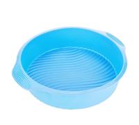 TOPINCN Moule à Gâteau Rond Silicone Forme Ronde Divers Moule à Gâteau pour Four Moule à Gâteau Moule Antiadhésif pour la Cuisson Accessoires de Cuisson 9 Pouces(Bleu)