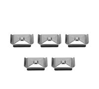 TOPINCN Moule de Base de Boîte D'incorporation D'échantillons en Acier Inoxydable, 5 Pièces, Moule de Base de Cassette de Traitement D'incorporation de Tissus avec une Dimension