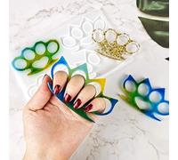 TOPINCN Moule en Résine de Jointures en Laiton, Moules de Moulage époxy en Silicone, Durables et Flexibles pour les Porte-clés et l'artisanat de Bricolage (B)