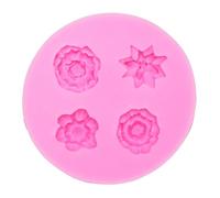 TOPINCN Moule en Silicone à Motif de Rose pour Fondant, Réutilisable et Antiadhésif, de qualité Alimentaire, pour Gâteaux, Chocolats et puddings. Démoulage Facile et Compatible