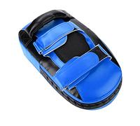 TOPINCN Muay Thai Kicking Curve Pad pour L'entraînement à la Cible de Boxe, Bouclier de Frappe Durable pour Les Coups de Pied, Placement des Mains Réglable pour Les Niveaux, Idéal pour Les (Bleu