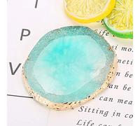 TOPINCN Noble Résine Nail Art Palette Tableau D'affichage pour Artistes Professionnels et Débutants Résine/Bleu 9 X 8 Cm (GREEN)