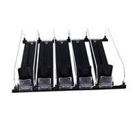 TOPINCN Organisateur de Canettes de Soda, Distributeur de Boissons à Ressort Durable pour Réfrigérateur et Cuisine 42x38x8cm (BLACK)