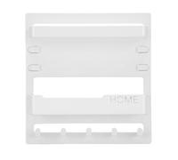 TOPINCN Organisateur de Chevet Adhésif, étagère de Chevet Murale, Organisateur D'accessoires avec Crochets pour Téléphone, écouteurs à Distance, Tablette, Clés, Dortoir, Rangement Mural (White)