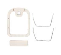 TOPINCN Organisateur de Couvercle de Casserole, Support Mural pour Couvercle de Casserole avec Bac D'égouttage Amovible, Conception Peu Encombrante en Alliage D'aluminium, adapté aux (Blanc crème)