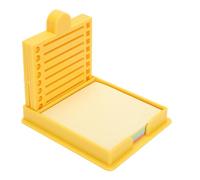 TOPINCN Organisateur de Guide de Notes, Support de Notes Collants en Plastique ABS avec 5 Modèles, Porte-note de Mémo de Jeu de Pochoir, Distributeur de Coussinets Collants de Bureau pour (couleur