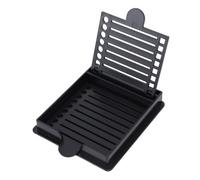 TOPINCN Organisateur de Guide de Notes, Support de Notes Collants en Plastique ABS avec 5 Modèles, Porte-note de Mémo de Jeu de Pochoir, Distributeur de Coussinets Collants de Bureau pour (BLACK)