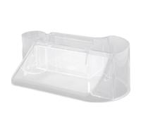 TOPINCN Organisateur de Support de Perceuse à Ongles en Plastique Transparent, Boîte de Support de Perceuse à Ongles, Rangement Multifonctionnel pour Outils de Manucure, Portable pour Usage