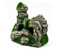 TOPINCN Ornement de Grotte de Roche D'aquarium, Décor de Paysage de Montagne Artificiel, Accessoires D'aquarium, Idéal pour Betta, Escargots, Tortue (F416A)