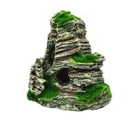 TOPINCN Ornement de Grotte de Roche D'aquarium, Décor de Paysage de Montagne Artificiel, Accessoires D'aquarium, Idéal pour Betta, Escargots, Tortue (F416D)