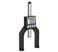 TOPINCN Outil de Jauge de Hauteur Numérique LCD pour Mesures de Précision de Scie à Table, Règle de Travail du Bois Réglable avec Pieds Magnétiques Autoportants, Pile CR2032 Incluse (0-80mm)