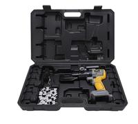 TOPINCN Outil de Sertissage de Cosse de Câble Hydraulique électrique, Pince à Sertir électrique de Type Pistolet, Mâchoire Rotative à 360 °, Mâchoire Forgée de Haute dureté, Tête