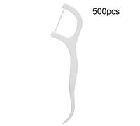 TOPINCN Outil Jetable D'élimination des Taches de Dents de Fil Dentaire pour les Soins Bucco-dentaires, 500 Pièces de Fil Dentaire de Nettoyage de Bâton de pour les âges