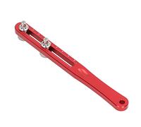 TOPINCN Ouvre-boîtier Arrière de Montre en Acier Inoxydable, Outil Réglable à 2 Broches pour la Réparation de Montres avec échelle Précise (Rouge)