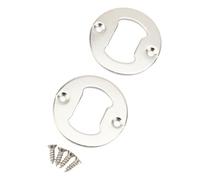TOPINCN Ouvre-bouteille de Bière Rond en Alliage de Zinc, 25 Kits D'insertion D'ouvre-bouteille de Bière en Métal avec Vis et Tournevis pour Moule en Résine, Montage Mural Artisanal
