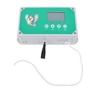 TOPINCN Ouvre-Porte Automatique de Poulailler, Minuterie Programmable, Télécommande jusqu'à 50 M avec Affichage LED pour Ferme Avicole, Niche pour Chien, Refuge pour Animaux (Prise UE 100-240V)