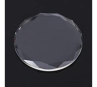 TOPINCN Palette Ronde de Support de Cils en Verre de Cristal, Non Poreuse, Fonction de Refroidissement de la Colle pour les Maquilleurs de Salon de beauté