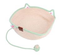 TOPINCN Panier Chat en Corde Coton Tressé, Coussin Grattoir Ronde 46cm pour