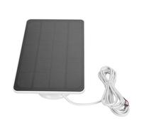 TOPINCN Panneau de Caméra Solaire Charger étanche à Montage Réglable Solaire pour Sonnette 3+ pour la Porte Vidéo 2 pour la Zone Extérieure Extérieure (Csp4w-u-w)