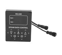 TOPINCN Panneau de Commande de Sauna, Contrôleur de Température de Bain de Vapeur à écran Tactile à Affichage Numérique avec Minuterie et Interrupteur D'éclairage, 220 V Compatible