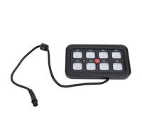 TOPINCN Panneau de Commutation étanche à 8 Gangs, Système de Relais à intensité Variable pour Camion Bateau ATV UTV RV Matériau ABS (BLUE)