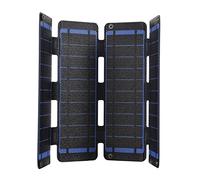 TOPINCN Panneau Solaire Portable 13 W, Silicone Monocristallin, Double Sortie USB, Charge Efficace pour les Activités de Plein Air