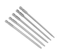 TOPINCN Paquet de 5 Embouts étoiles de sécurité Magnétiques avec Acier allié S2 Anti-impact, Tige Hexagonale 1/4, Adaptés au Personnel de Maintenance Professionnel, Entretien des Lunettes