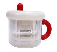 TOPINCN Passe-pasteur à Yogourt Grec, Passoire de Fabricant de Yogourt Sec avec Conception Détachable, Séparateur de Lactosérum avec Sac à Mailles Fines pour Pain étanché (rouge)