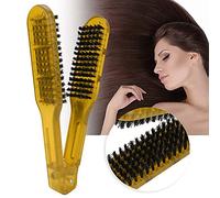 TOPINCN Peigne de contreplaqué Litre à Coiffure Anti-état pour Coiffure Quotidienne Violette (YELLOW)