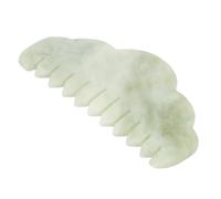 TOPINCN Peigne en Pierre de Jade Naturelle, Outil de Massage du Cuir Chevelu, pour la Relaxation Musculaire, à Domicile, en Voyage, Soins de la Peau, Usage Quotidien