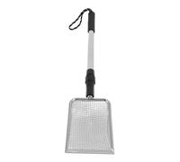 TOPINCN Pelle à Crottes de Poulet Réglable en Métal pour Nettoyage Efficace des Poulaillers Tamis à Litière à Long Manche pour Les Propriétaires et Les éleveurs de Volailles en