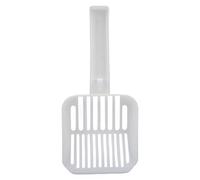 TOPINCN Pelle à Litière pour Chat avec Support, Longue Poignée Amovible, Pelle à Litière pour Chat avec Support Amovible et Mural pour Le Rangement (White)