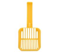TOPINCN Pelle à Litière pour Chat avec Support, Longue Poignée Amovible, Pelle à Litière pour Chat avec Support Amovible et Mural pour Le Rangement (Yellow)