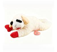 TOPINCN Peluche d'agneau Couineur pour Chiens, Blanc Doux