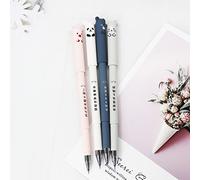 TOPINCN Penne Gel desserré un Dessin animé Bleu 0,5 Mm de Papeterie Mignonne pour les Bureaux D'école avec des Pneus de Chargement
