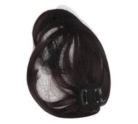 TOPINCN Perruque Bang Française Marron foncé à la Mode, Cheveux Synthétiques Légers 3D Haute Température pour Femmes, Cœur Ovale, Visage Rond et Long