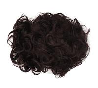 TOPINCN Perruques Synthétiques Bou s Noires pour Hommes, Look Réel, Filet Ajustable pour les Fêtes ou les Jeux de Rôle, Haute Température