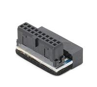 TOPINCN PH19-A Carte Mère de Bureau Prise USB 3.0 Convertisseur USB coudé à 90 Degrés pour Une Transmission Perte Convient aux Espaces de Bureau Bondés AB Noir