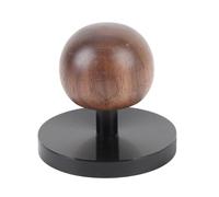 TOPINCN Pilon à café, Presse à Expresso avec Base Plate et Poignée en Noyer, Pilon en Alliage D'aluminium pour Accessoire de Machine à Expresso (51MM)