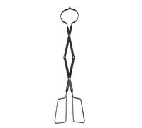 TOPINCN Pince à Bois de Chauffage Pliante de 24,21 Pouces, Outil de Saisie de Bûches Longues, Pinces de Cheminée en Fer avec Poignée Sécurisée pour Feu de Camp, Poêle à Bois Intérieur et