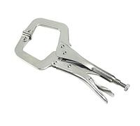 TOPINCN Pince à Visage Verrouillable, Serrage Ferme pour le Travail du Bois et le Soudage, Outil à Prise Ferme en Acier à Haute Teneur en Carbone, Longueur 175 Mm, Poignée Lisse, Menuisiers et